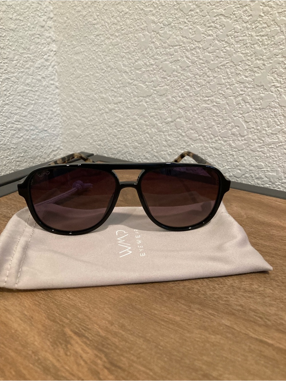 WMP - ‘Indie” Tortoise Color Women’s Sunglasses with Gradient Brown Lens